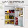 Compact Refrigerator Mini Fridge/Freezer 3.2 Cu.Ft, White