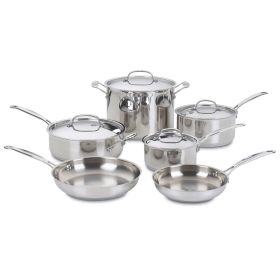 10-Piece Stainless Steel Cookware Set