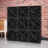 Stackable 12-Bottle Wine Rack in Espresso Brown Wood Finish