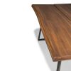 Farmhouse Oak Industrial Dining Table