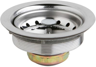 Heavy Duty Kitchen Sink 4.5" Stainless Steel Drain Assembly w/ Strainer Basket & Water Stopper