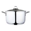 Serenk Modernist Stainless Steel Stock Pot, 24 cm