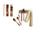 Convenient and Practical Wooden Tableware Outdoor Travel Cutlery Set [F]